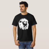 ローアリングライオン顔 Tシャツ (正面フル)