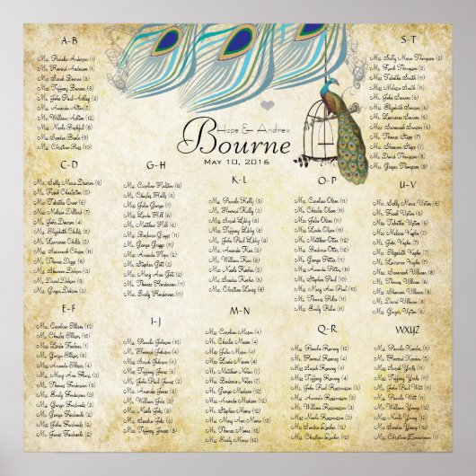 ローアリング20の座席表12表 ポスター (正面)