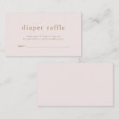 ローアンピンクゴールドおむつくじカード エンクロージャーカード (正面/裏面)