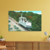 ローインクライン山ケーブルカーのビュー キャンバスプリント (インサイチュ (リビング))