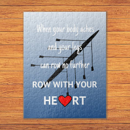 ローイングやる気を起こさせる引用文ブルー ジグソーパズル