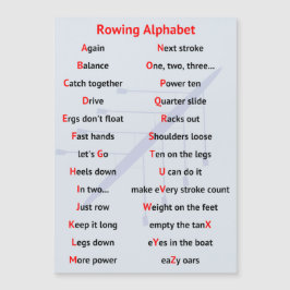 ローイングアルファベットAからZ磁気カード