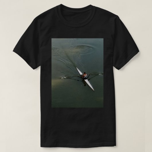 ローイングカヤック川 Tシャツ (デザイン正面)