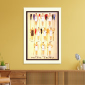 ローイングカレッジクルーズ・アンド・オール キャンバスプリント (インサイチュ (リビング))