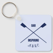 ローイングキーチェーン交差オールイニシャル キーホルダー (正面)