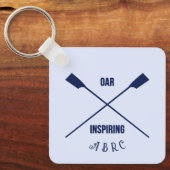 ローイングキーチェーン交差オールイニシャル キーホルダー (正面)