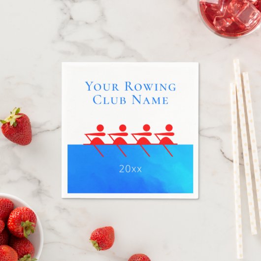 ローイングクパーソナライズされたラブチームペーパーナプキン スタンダードカクテルナプキン (インサイチュ)