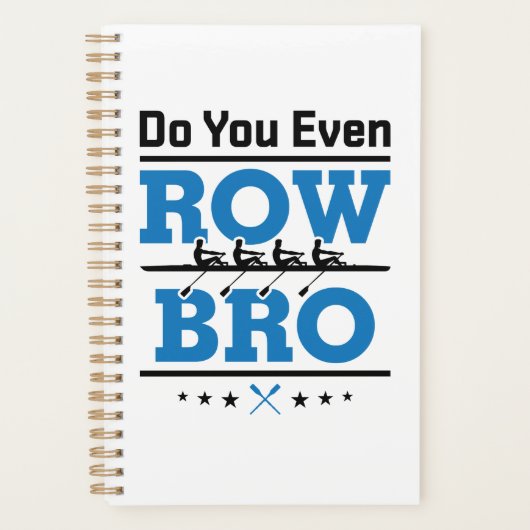 ローイングクルーのローワーDo You Even Row Bro プランナー手帳 (正面)