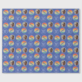 ローイングクルーチーム名エイジフォトサンセット誕生日 ラッピングペーパー (フラット)