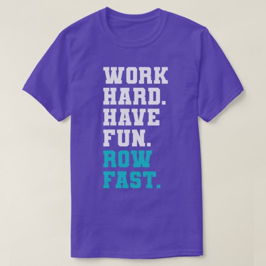 ローイングコーチスターボードポートコックススワイン作業懸命R Tシャツ (デザイン正面)