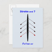 ローイングストロ後を追ック7 ポストカード (正面/裏面)