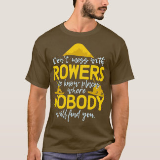 ローイングスポーツの漕ぎ手おもしろいことわざ Tシャツ