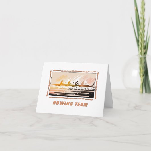 ローイングチーム1 – ボートデザイン カード (正面)