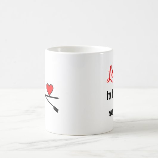 ローイングバレンタイン愛あなた引用文スポーツ コーヒーマグカップ (中央)