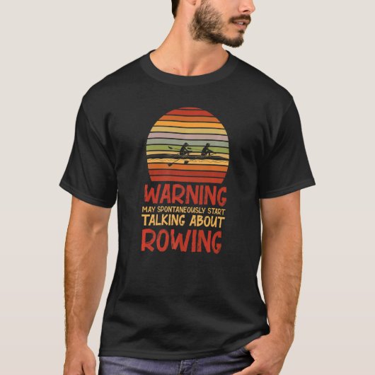 ローイングボートローワースポーツおもしろい Tシャツ (正面)