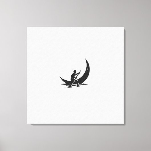 「ローイングムーン」キャンバス印刷 キャンバスプリント (正面)