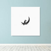 「ローイングムーン」キャンバス印刷 キャンバスプリント (インサイチュ (ウッドフロア))