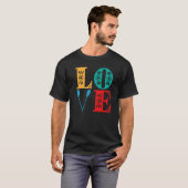 ローイングラブレトロヴィンテージカラー Tシャツ (正面フル)