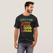 ローイングローボート水の色レインボー私はGを使用できる Tシャツ (正面フル)