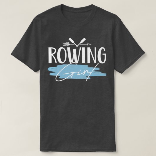 ローイングローワーガール Tシャツ (デザイン正面)