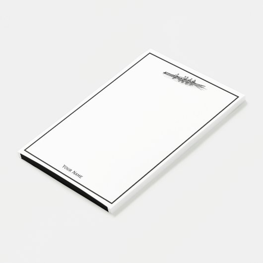 ローイングローワーズクルーのチームウォータースポーツブラック ポストイット (アングル)