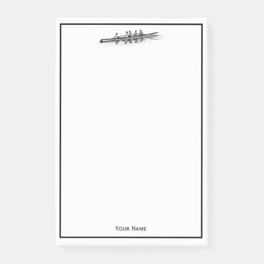 ローイングローワーズクルーのチームウォータースポーツブラック ポストイット (正面)