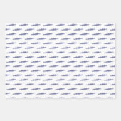 ローイングローワーズクルーのチームウォータースポーツレッドグランブルー ラッピングペーパーシート (正面3)