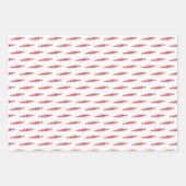 ローイングローワーズクルーのチームウォータースポーツレッドグランブルー ラッピングペーパーシート (正面)