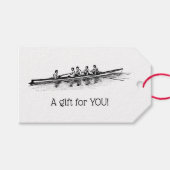 ローイングローワーズクルーのチームウォータースポーツ ギフトタグ (正面(横))