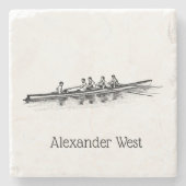 ローイングローワーズクルーのチームウォータースポーツ ストーンコースター (正面)