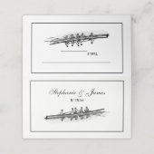 ローイングローワーズクルーのチームウォータースポーツ プレイスカード (外部開封)