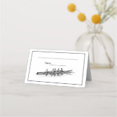 ローイングローワーズクルーのチームウォータースポーツ プレイスカード (裏面)