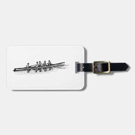 ローイングローワーズクルーのチームウォータースポーツ ラゲッジタグ (正面横)