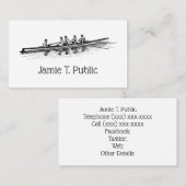 ローイングローワーズクルーのチームウォータースポーツ 名刺 (正面/裏面)