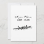 ローイングローワーズクルーのチームウォータースポーツ 招待状 (正面)