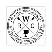 ローイングローワーズクルートロフィエネーム差出人住所 セルフインキングスタンプ (デザイン)