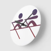 ローイング ラウンド壁時計 (傾斜)