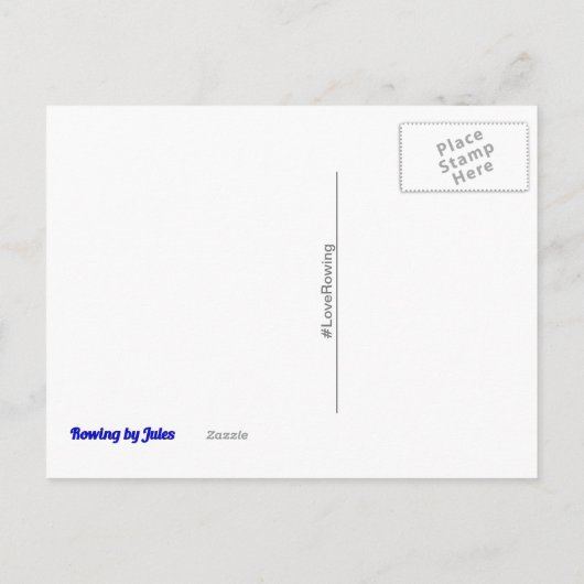 ローイングcoxは私のスポーツに従う ポストカード (裏面)