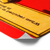 ローインレットブランドサーモンラベル ポスター (角)