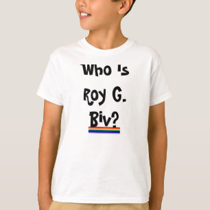 ローイG. Biv Rainbowの子供のワイシャツ Tシャツ