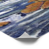 ローウェルマサチューセッツ州パフトゥケビルダムと秋 ポスター (角)