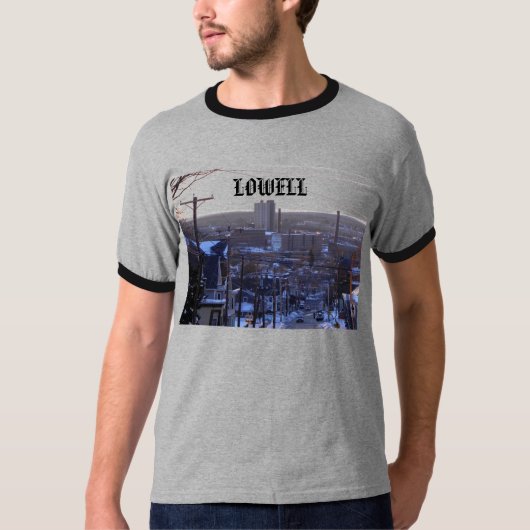 ローウェル市 冬の季節 Tシャツ (正面)
