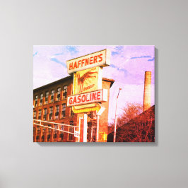 ローウェル マサチューセッツ州 ハフナーズ ラッピング キャンバス プリント