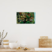 ローウェー山の斜面カリフォルニア州ローエ ポスター (キッチン)