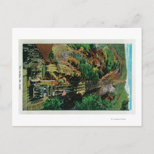 ローウェー山の斜面カリフォルニア州ローエ ポストカード (正面)