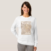 ローエルが付いているレイク郡の地図 Tシャツ (正面フル)
