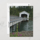 ローエル式屋根付き橋 ポストカード (正面/裏面)