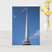 「ローエル・アメリカ国旗」の共感カード カード (黄色い花)