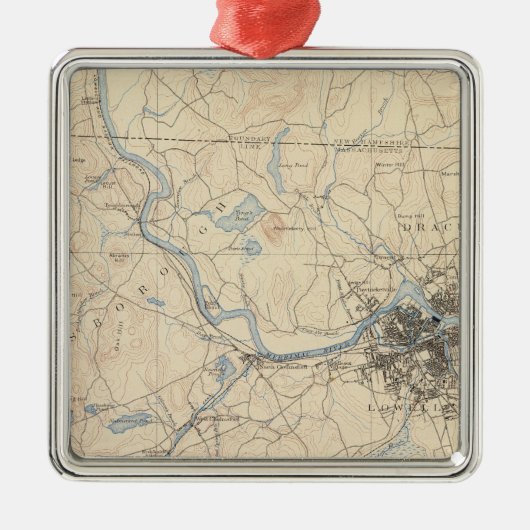 ローエル、マサチューセッツ メタルオーナメント (正面)
