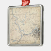 ローエル、マサチューセッツ メタルオーナメント (左)